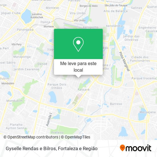 Gyselle Rendas e Bilros mapa