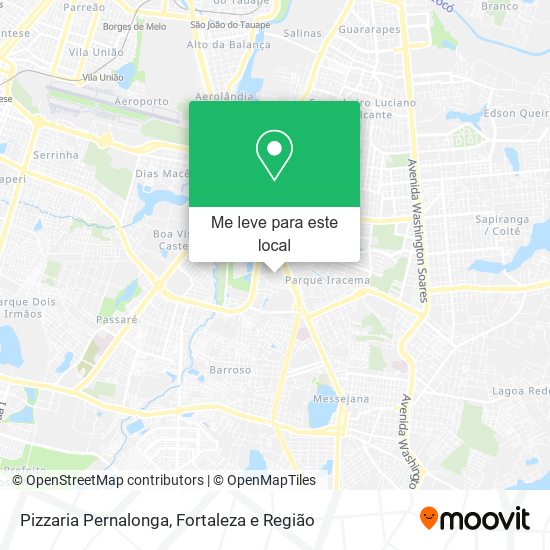 Pizzaria Pernalonga mapa