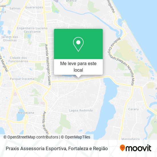 Praxis Assessoria Esportiva mapa