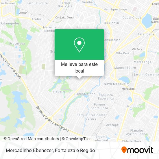 Mercadinho Ebenezer mapa