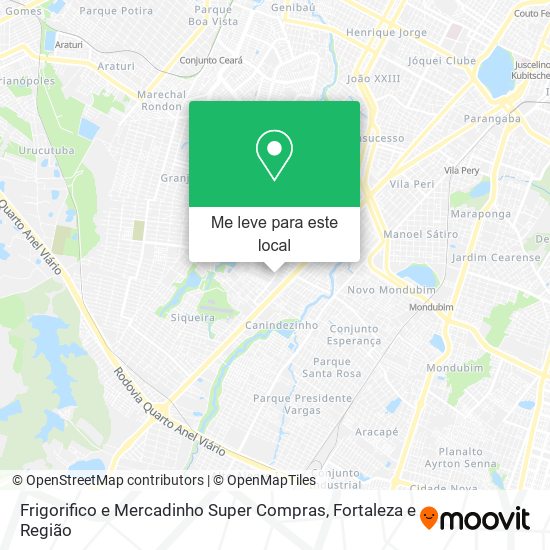 Frigorifico e Mercadinho Super Compras mapa