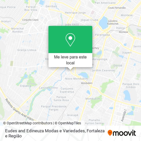 Eudes and Edineuza Modas e Variedades mapa