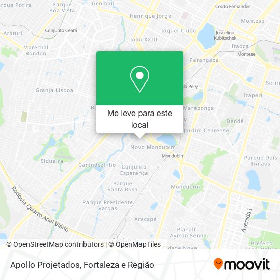 Apollo Projetados mapa