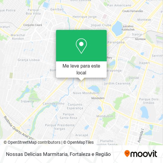 Nossas Delicias Marmitaria mapa