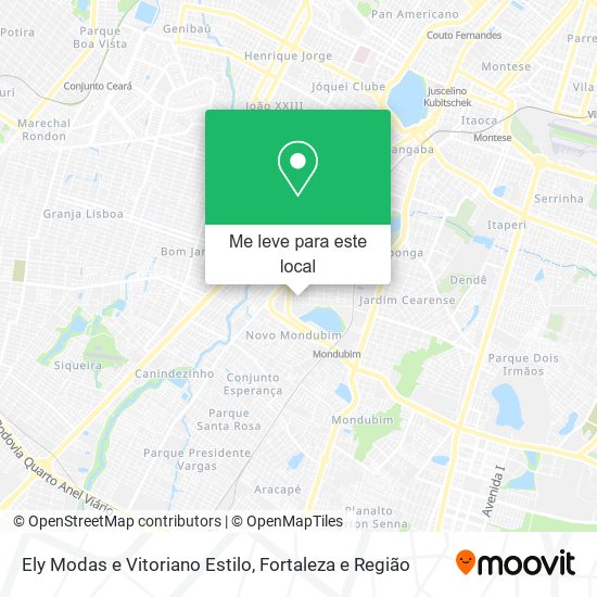 Ely Modas e Vitoriano Estilo mapa