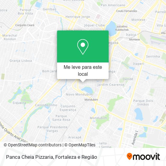 Panca Cheia Pizzaria mapa