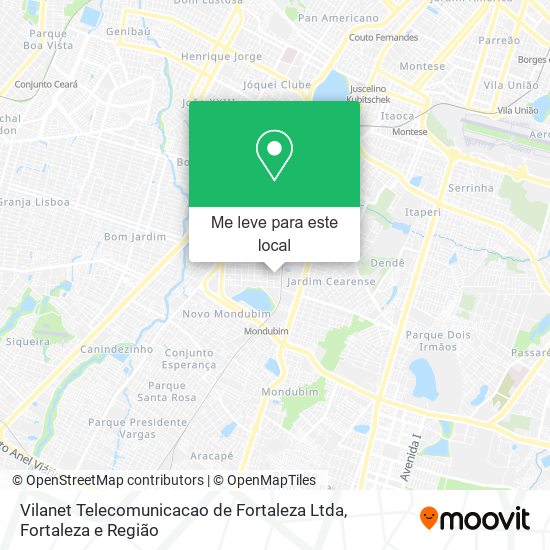 Vilanet Telecomunicacao de Fortaleza Ltda mapa