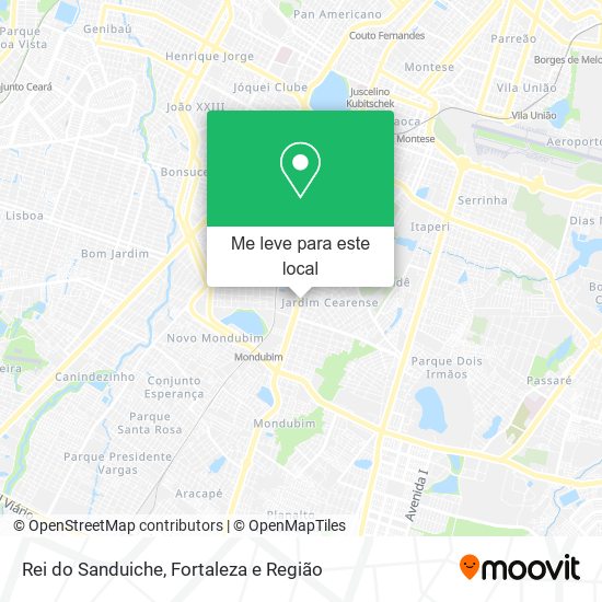 Rei do Sanduiche mapa
