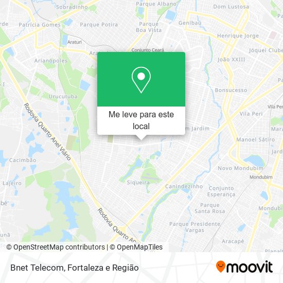 Bnet Telecom mapa