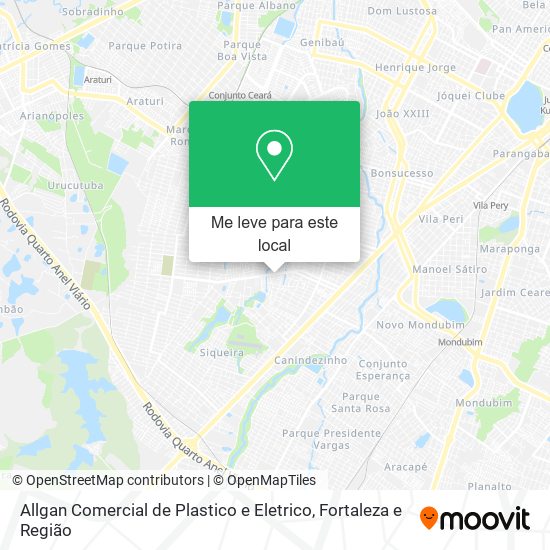 Allgan Comercial de Plastico e Eletrico mapa