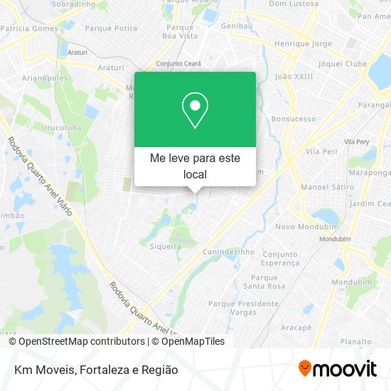 Km Moveis mapa