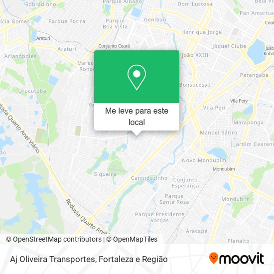 Aj Oliveira Transportes mapa