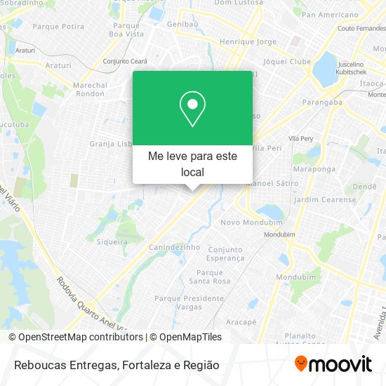 Reboucas Entregas mapa