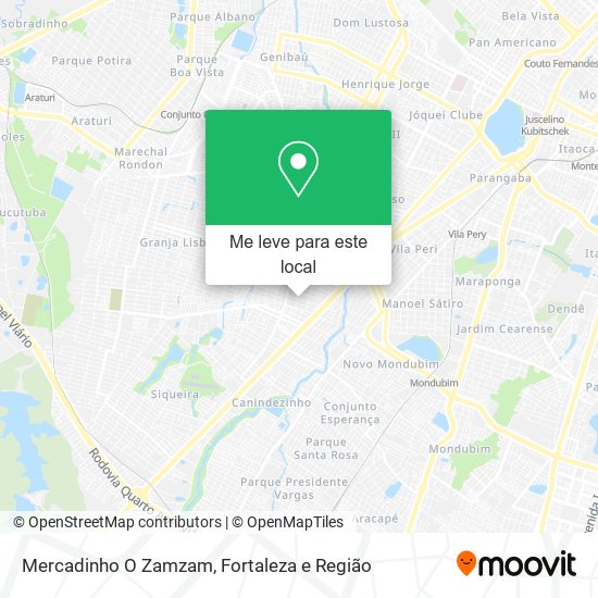 Mercadinho O Zamzam mapa