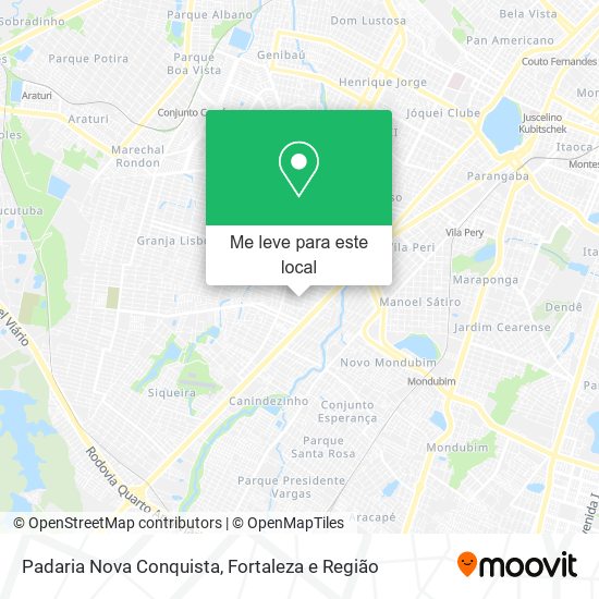 Padaria Nova Conquista mapa