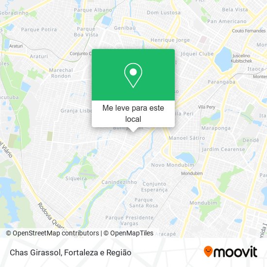 Chas Girassol mapa