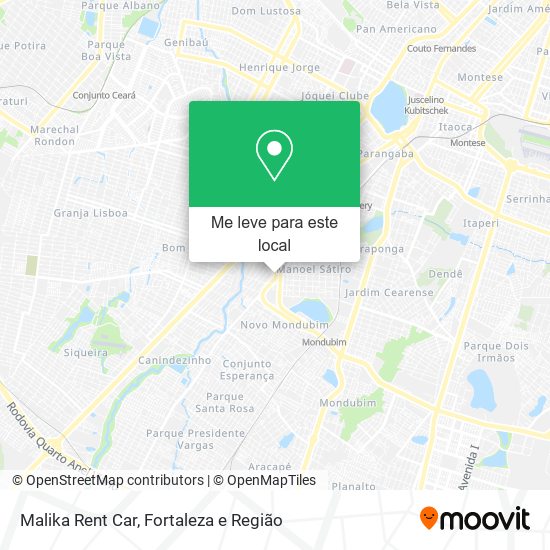 Malika Rent Car mapa