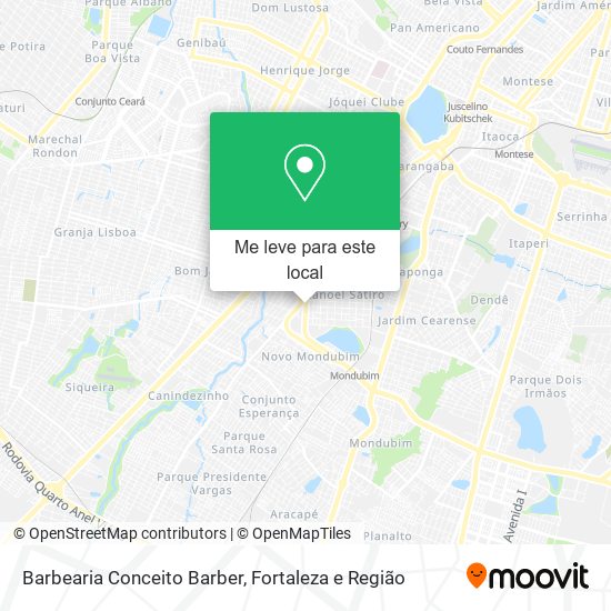 Barbearia Conceito Barber mapa