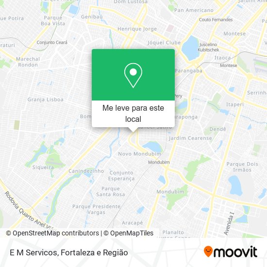 E M Servicos mapa