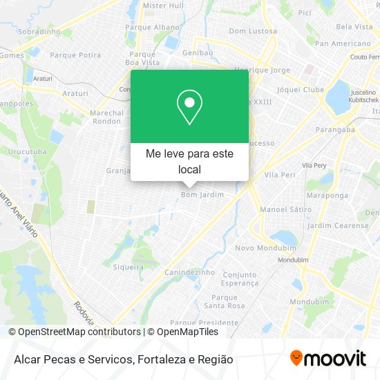 Alcar Pecas e Servicos mapa