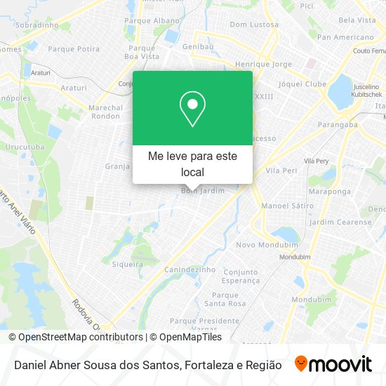 Daniel Abner Sousa dos Santos mapa