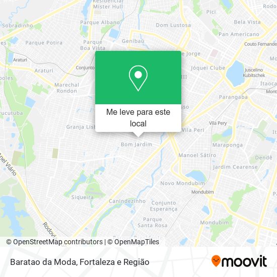 Baratao da Moda mapa