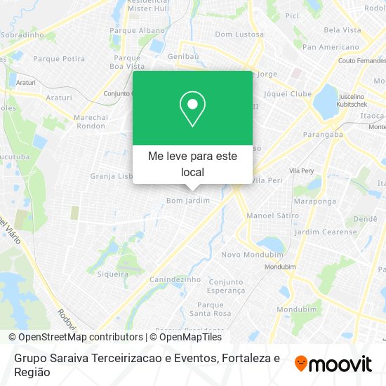 Grupo Saraiva Terceirizacao e Eventos mapa