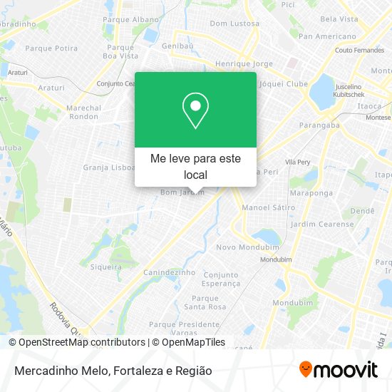 Mercadinho Melo mapa