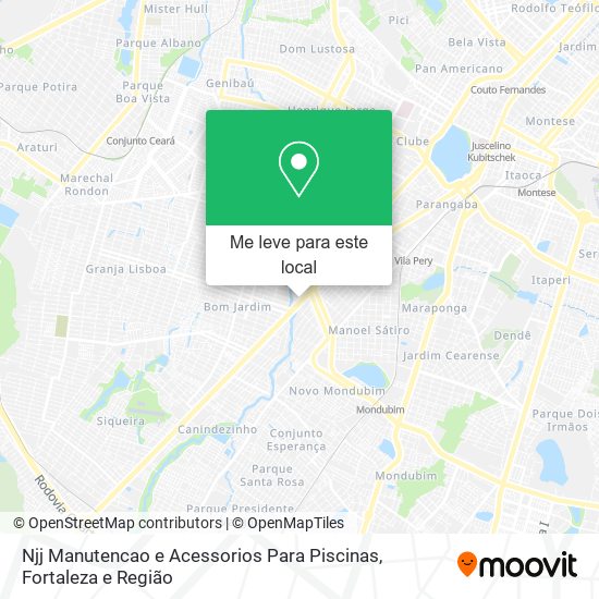 Njj Manutencao e Acessorios Para Piscinas mapa