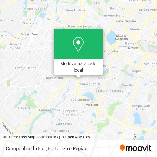 Companhia da Flor mapa