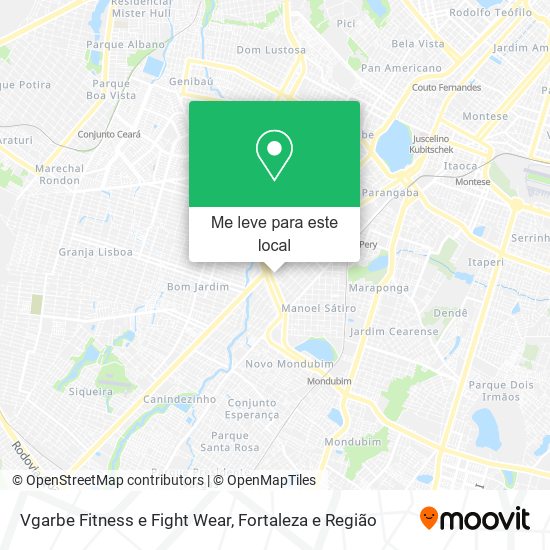 Vgarbe Fitness e Fight Wear mapa