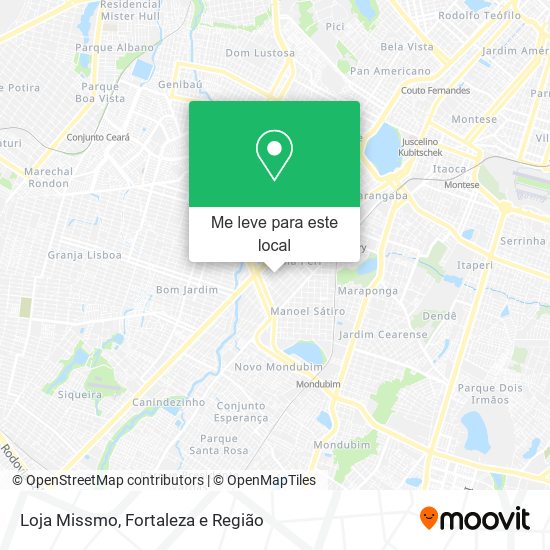 Loja Missmo mapa