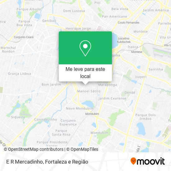 E R Mercadinho mapa