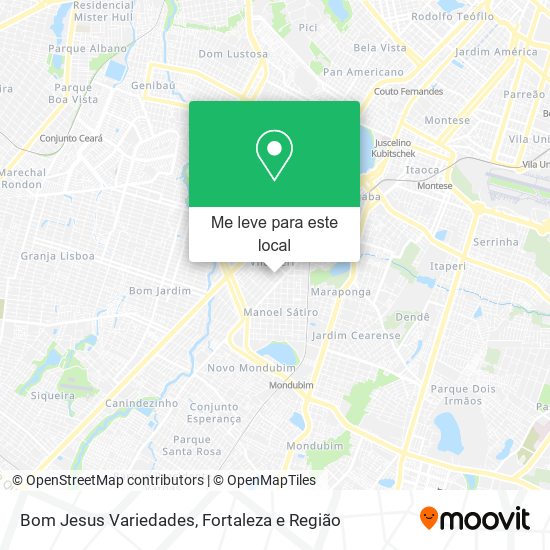 Bom Jesus Variedades mapa