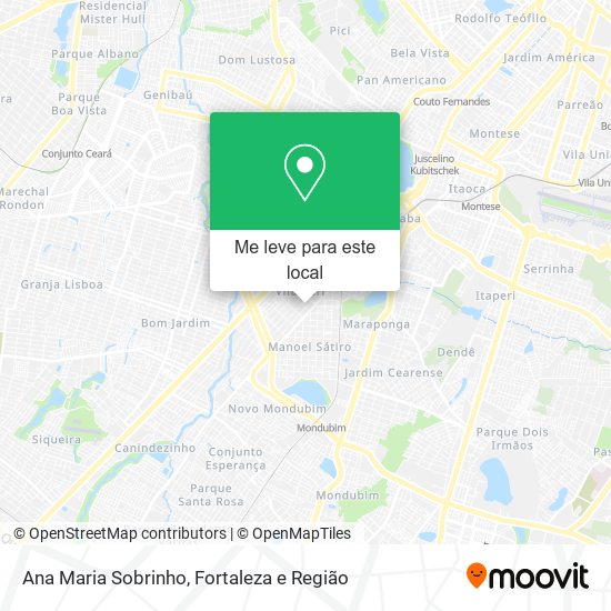 Ana Maria Sobrinho mapa