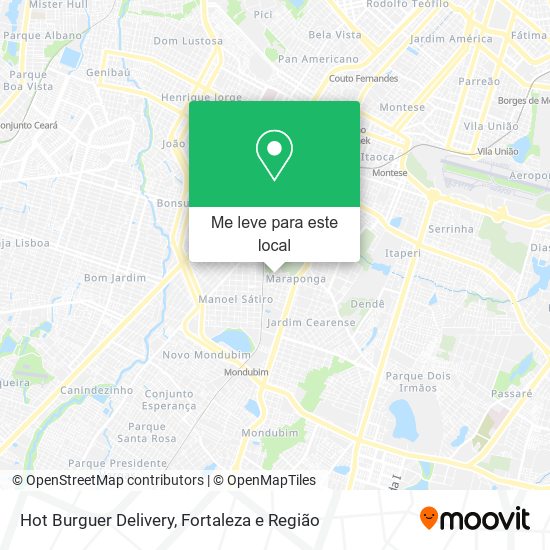 Hot Burguer Delivery mapa