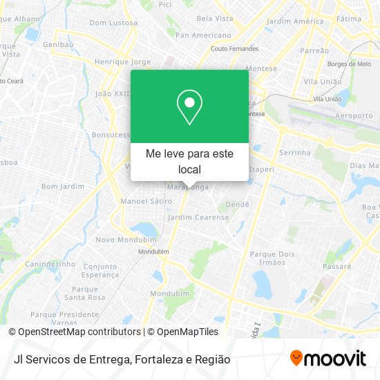 Jl Servicos de Entrega mapa