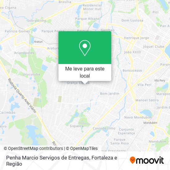 Penha Marcio Servigos de Entregas mapa