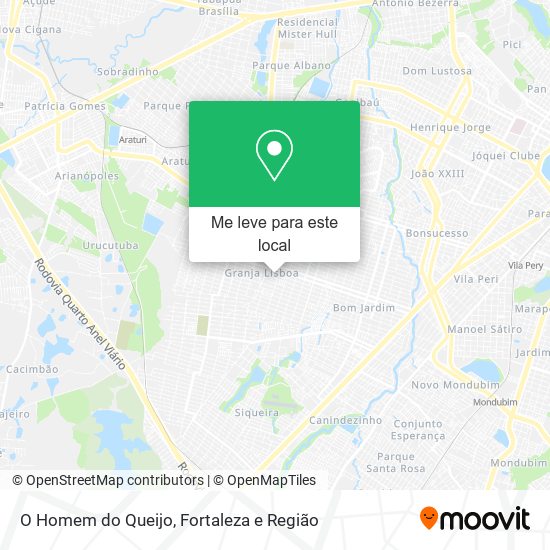 O Homem do Queijo mapa