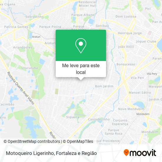 Motoqueiro Ligerinho mapa