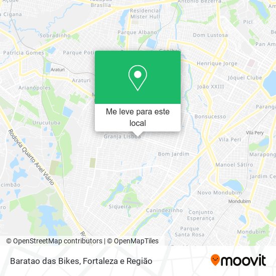 Baratao das Bikes mapa