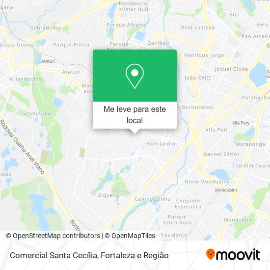 Comercial Santa Cecília mapa