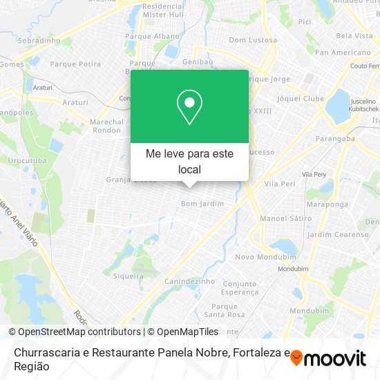 Churrascaria e Restaurante Panela Nobre mapa