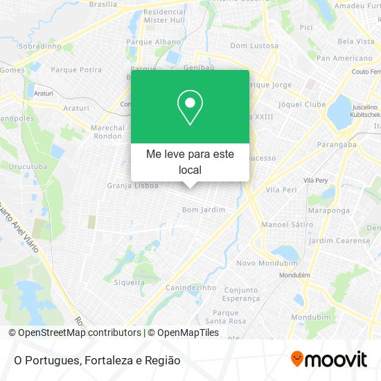 O Portugues mapa