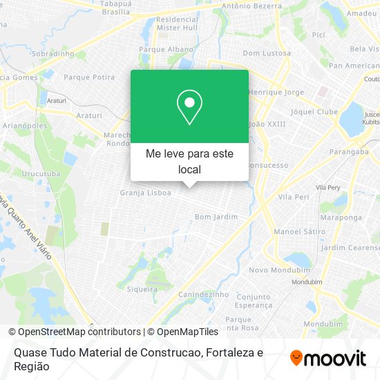 Quase Tudo Material de Construcao mapa