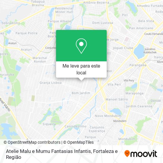 Atelie Malu e Mumu Fantasias Infantis mapa