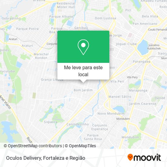 Oculos Delivery mapa