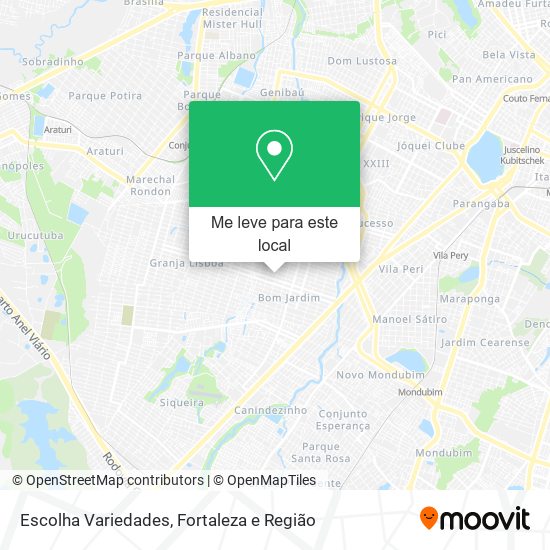 Escolha Variedades mapa