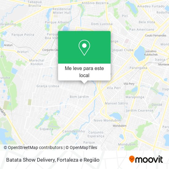 Batata Show Delivery mapa