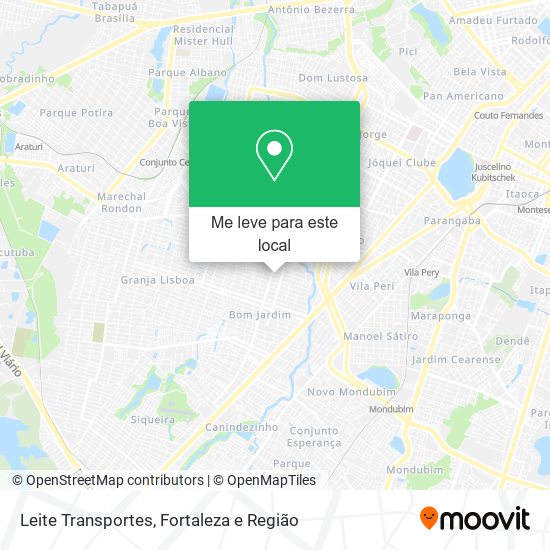 Leite Transportes mapa